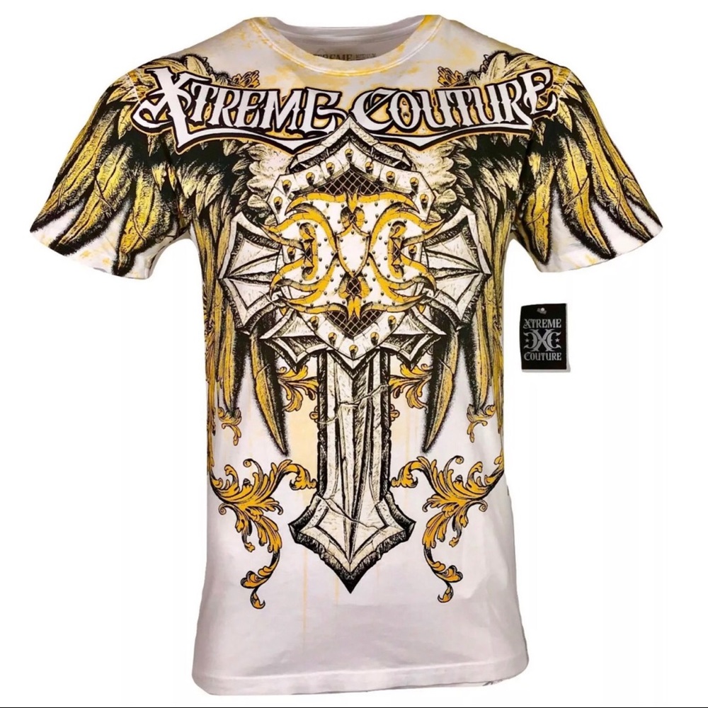 Xtreme Couture By Affliction Men's T-Shirt SIREN Tattoo Biker MMA S-5X - Picture 3 of 8